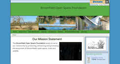 Desktop Screenshot of broomfieldopenspacefoundation.org