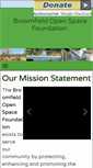 Mobile Screenshot of broomfieldopenspacefoundation.org