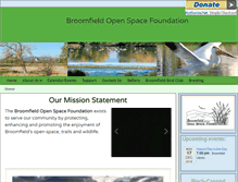 Tablet Screenshot of broomfieldopenspacefoundation.org